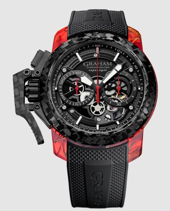 Review Replica Watch Graham CHRONOFIGHTER SUPERLIGHT CARBON SKELETON 2CCCK.B41A - Click Image to Close